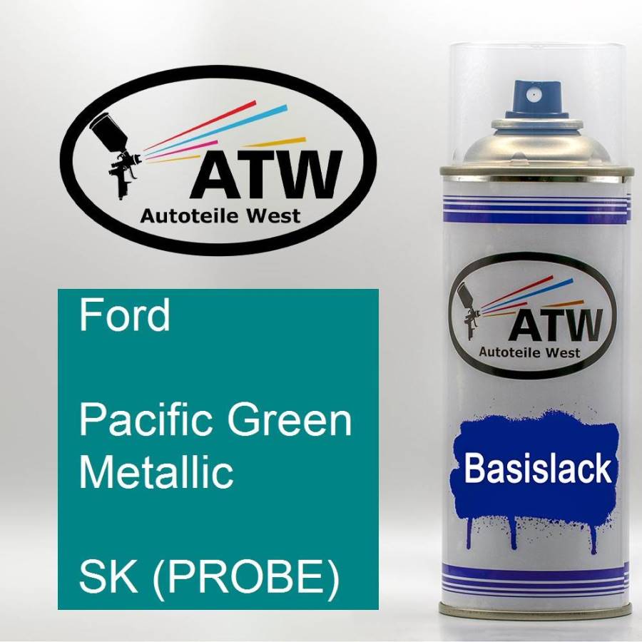 Ford, Pacific Green Metallic, SK (PROBE): 400ml Sprühdose, von ATW Autoteile West.